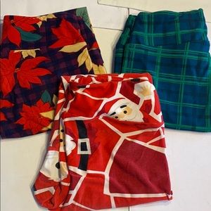 LULAROE OS 3-pack leggings HTF